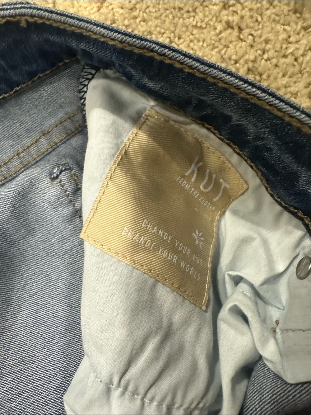 Kut From The Kloth Catherine Boyfriend Jeans Size 14 Medium Wash Denim - Picture 5 of 9